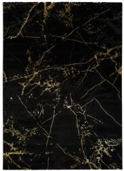 Universal Gold Marble fekete szőnyeg, 60 x 120 cm - Universal