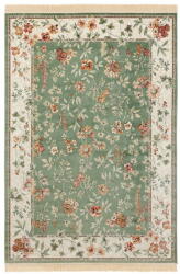 Hanse Home Zöld-krémszínű viszkóz szőnyeg 160x230 cm Oriental - Nouristan