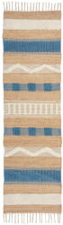 Flair Rugs Kék-natúr színű kézi szövésű jutakeverék futószőnyeg 60x230 cm Medina Jute - Flair Rugs