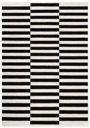 Hanse Home Fekete-fehér kétoldalas kézi szövésű gyapjú szőnyeg 160x230 cm Donna - Hanse Home