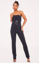 Prettylittlething Overál, nyitott vállakkal, szürke, Size 34, viszkóz, elasztán