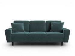 Cosmopolitan Design Petróleum színű bársony kinyitható tárolóhelyes kanapé 235 cm Kyoto - Cosmopolitan Design