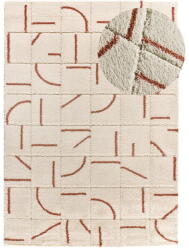 Universal Téglavörös-krémszínű szőnyeg 133x190 cm Brenda - Universal