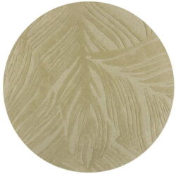 Flair Rugs Zöld gyapjú kerek szőnyeg ø 160 cm Lino Leaf - Flair Rugs