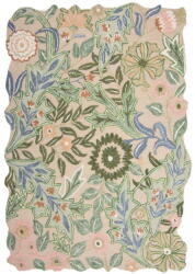 Flair Rugs Zöld kézi szövésű gyapjú szőnyeg 200x290 cm Bryony Shaped Floral - Flair Rugs