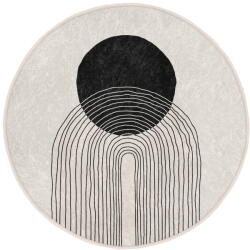 Mila Home Krémszínű mosható kerek szőnyeg ø 100 cm Comfort - Mila Home