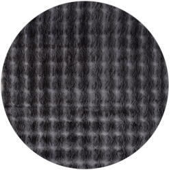 Oyo Concept Antracitszürke mosható kerek szőnyeg ø 145 cm Bubbly - Oyo Concept