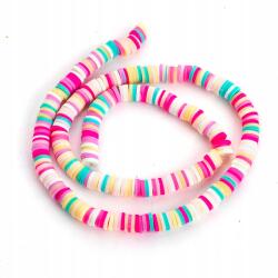 Mixform Heishi Polymer Agyag gyöngyök 6x1mm 290db/38cm (13WB28850)