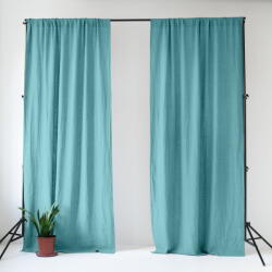 Linen Tales Türkiz len függöny 140x250 cm Coastal Blue - Linen Tales - bonami - 35 835 Ft