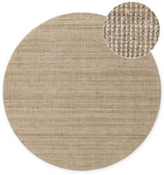 Hanse Home Szürkésbarna juta kerek szőnyeg ø 200 cm Bouclé Jaipur - Hanse Home