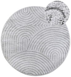 Elle Decoration Világosszürke kerek szőnyeg ø 160 cm Panglao New York Light Grey - Elle Decoration