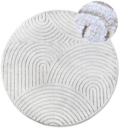 Elle Decoration Fehér kerek szőnyeg ø 200 cm Panglao New York White - Elle Decoration