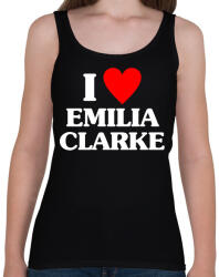 printfashion I LOVE EMILIA CLARKE - Női atléta - Fekete (17725447)