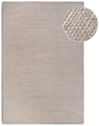 Elle Decoration Bézs kézi szövésű gyapjúkeverék szőnyeg 160x230 cm Pradesh Linen White - Elle Decoration