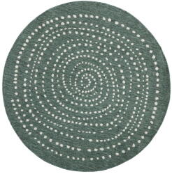 Hanse Home Bali zöld, kültérre is alkalmas kétoldalas kerek szőnyeg, Ø 140 cm - NORTHRUGS