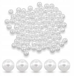 Mixform Akril gyöngyök Kerek, Fehér, 8mm, 25g~90db (13WB14129)