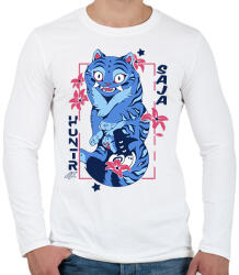 printfashion Demon Hunters Huntrix tigris - Saja boys - kpop - Férfi hosszú ujjú póló - Fehér (17797599)