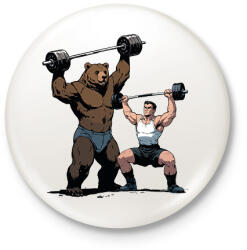 printfashion Kigyúrt állatok - Kitűző, hűtőmágnes - Fehér (17818709)