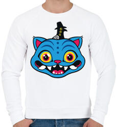 printfashion Kpop Démon Vadászok tigris és holló - Férfi pulóver - Fehér (17810212)