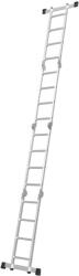 Алуминиева стълба, сгъваема, 4 х 4, 4.6 м, 150 кг, en 131 (step216a)