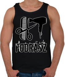 printfashion Fodrász - Férfi atléta - Fekete (17776742)