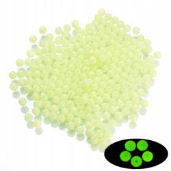 Mixform Sötétben világító akril gyöngyök, kerek, világoszöld, 6mm, 25g~200db (13WB27194)