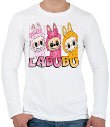 printfashion labubu-seeklogo - Férfi hosszú ujjú póló - Fehér (17774967)