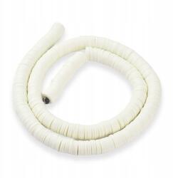 Mixform Heishi Handmade Polimer Öko Agyag gyöngyök, korong, 6x1mm, 345db/40cm/szál (13WB29978)