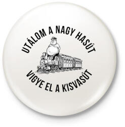 printfashion Utálom a nagyhasút - Kitűző, hűtőmágnes - Fehér (17741523)