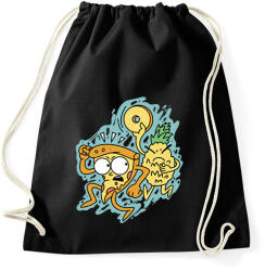 printfashion Pizza és az ananász - Sportzsák, Tornazsák - Fekete (17842401)