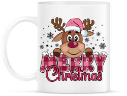 printfashion Pink rénszarvas - Bögre - Fehér (17798432)