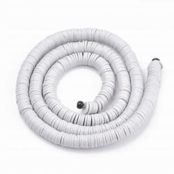 Mixform Heishi Handmade Polimer Öko Agyag gyöngyök, korong, 4x1mm, 375db/40cm/szál (13WB29948)