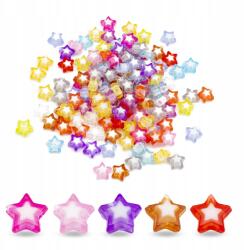 Mixform Akril gyöngyök, Gyöngy, Csillag, Mix, 9x10x4mm, 25g~120db (13WB23889)