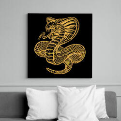 printfashion Kígyó - Vászonkép - Fekete (17744234)