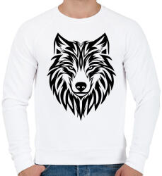 printfashion Farkas - Férfi pulóver - Fehér (17728076)