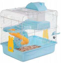 Furrever Friends Miku Homie L Kék ketrec, hörcsögöknek, egereknek, orsóval (KLATKA DLA CHOMIKA PIĘTROWA ZESTAW NIEBIESKI)