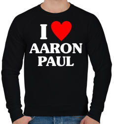 printfashion I LOVE AARON PAUL - Férfi pulóver - Fekete (17726312)