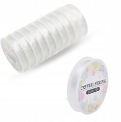 MIXFORM Szilikon cérna rugalmas karkötő radír, színtelen, 0.4mm/20m, 10db (13WB30748)