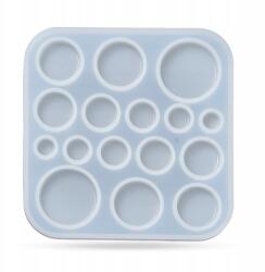 MIXFORM Szilikon öntőforma kabosonokhoz, lapos, kerek, 91x91x5mm, 1db