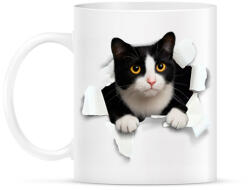 printfashion cica kitőr - Bögre - Fehér (17790782)