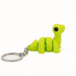 Gyerek kulcstartó 3D nyomtatás színes dinoszaurusz zöld flexibilis medál (Dinozaur duży)