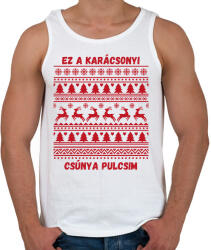 printfashion csúnya pulcsi - Férfi atléta - Fehér (17809279)