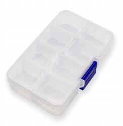 MIXFORM Gyöngytartó, Műanyag, 10.5x6.6x3.2cm, 8 részes 3.1x2.7x2cm, 1db (13WB30380)