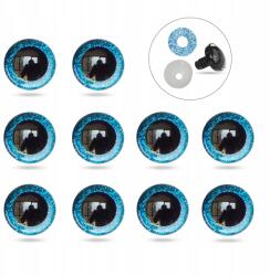 MIXFORM Játék- és babaszemek, Epoxi gyanta, Kék, 10mm, 10db (13WB31673)