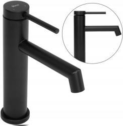 Rea Mosdó csaptelep fekete alacsony álló mosdóhoz Rea Black Kerek (REA-B5317)