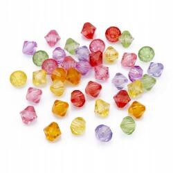 Mixform Akril gyöngyök, Átlátszó, Színkeverék, 12mm, 25g~27db (2Z30511)