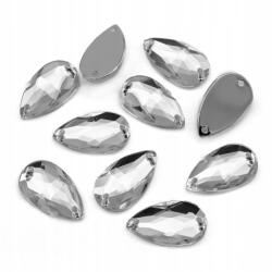 MIXFORM Varrható strasszok Akril, Csepp, Átlátszó, 16x10x4mm, 10db (14WB8626)