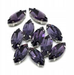 MIXFORM Varrható strasszok, Üveg, Sárgaréz alap, Lószem, 10x5x4mm, 10db (13WB29866)