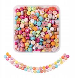 Mixform Karkötő Gyöngy szett, Betűk és szimbólumok mix, 7x3mm, 50g~400db (13WB31486)