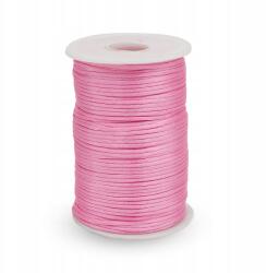 MIXFORM Poliészter zsinór, ékszerkészítéshez, Rózsaszín, 2mm, 85m/spula (13WB30524)